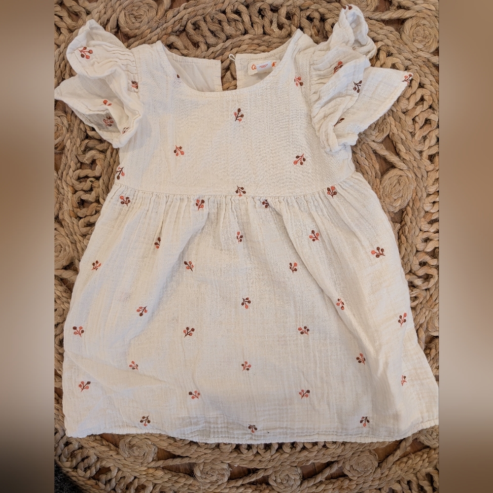 Cat and jack dress with tiny flowers